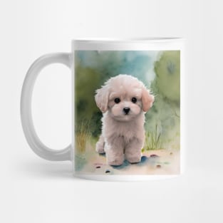 Cute Maltipoo Puppy Art 1 Mug